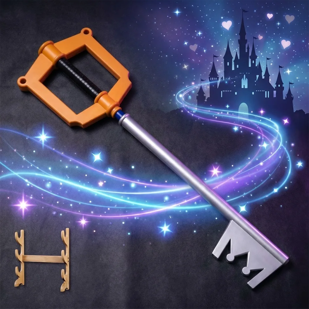 Keyblade Cosplay Prop - キングダムハーツ 33インチ 86cm キーブレード風 プラスチック製アニメ刀 カタナ