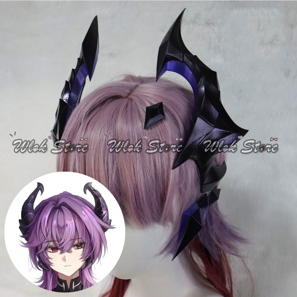 Prop De Cosplay - アニメゲーム原神インパクトデュリンコスプレ帽子 PLA 角小道具男性女性ハロウィンパーティーカーニバルロールプレイアクセサリー