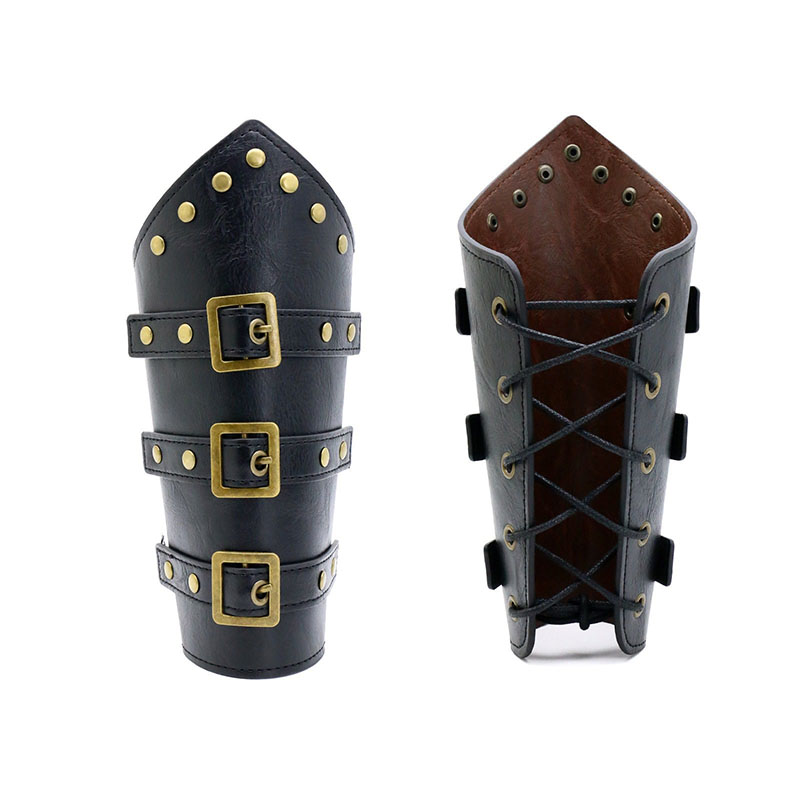 中世風スチームパンクレトロ、多層構造のPUレザー製、リベット - Prop For Cosplay のレビューと価格