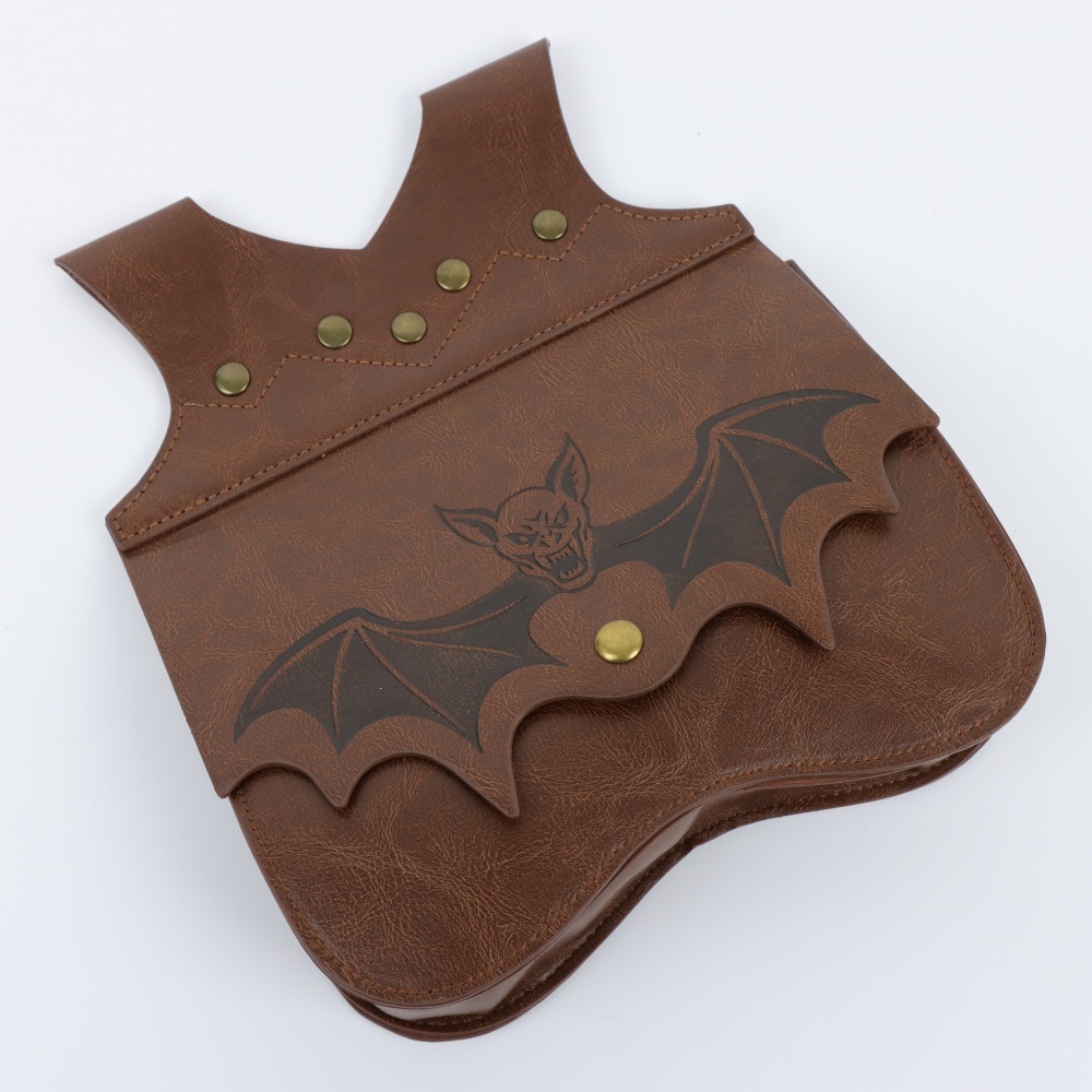ハロウィーン風、中世風のPUレザー製ウエストバッグ。コウモリ - Prop For Cosplay のレビューと価格