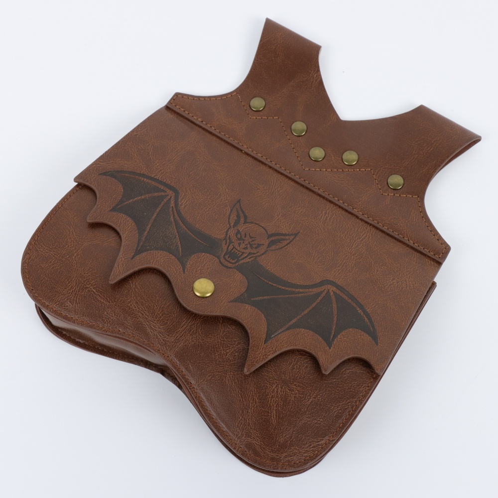 ハロウィーン風、中世風のPUレザー製ウエストバッグ。コウモリ - Prop For Cosplay のレビューと価格