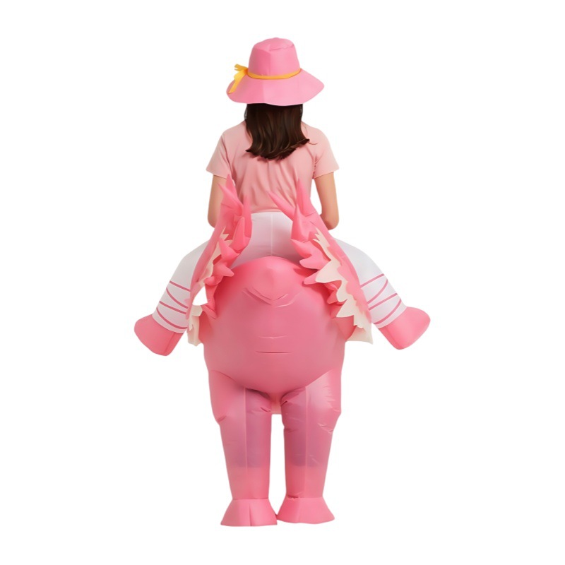 ピンクのフラミンゴの着ぐるみ、膨らませて着るコスチューム、漫 - Prop For Cosplay のレビューと価格