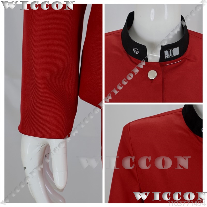 ツクモ今百ゲームコスプレライン赤い学校制服学生スーツ紫色のか - Prop De Cosplay のレビューと価格