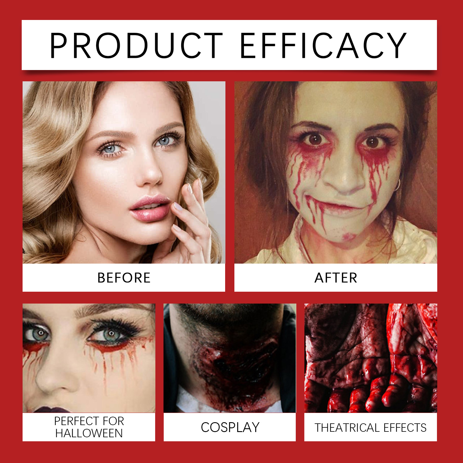 プロフェッショナルなハロウィン用フェイクブラッドスプレー、凝 - Cosplay Prop Paint のレビューと価格