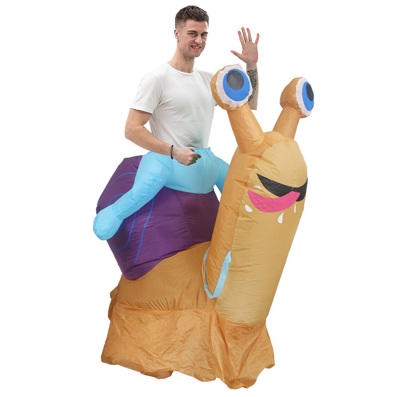 カタツムリの着ぐるみ、インフレータブル衣装、遊園地用、ハロウ - Prop For Cosplay のレビューと価格