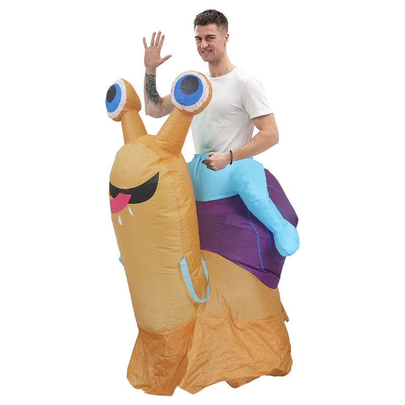 カタツムリの着ぐるみ、インフレータブル衣装、遊園地用、ハロウ - Prop For Cosplay のレビューと価格